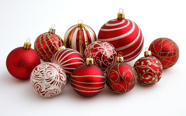 christmass decorations professional stock photo on white background 