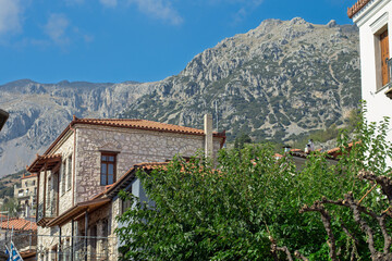 travel Europe Balkans destination site cottage architecture village settlement in mountains highland environment space Mediterranean landmark landscape