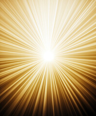 Obraz premium A bright yellow sun with a white circle in the center