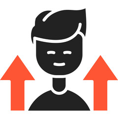 Personal Growth Vector Icon Design