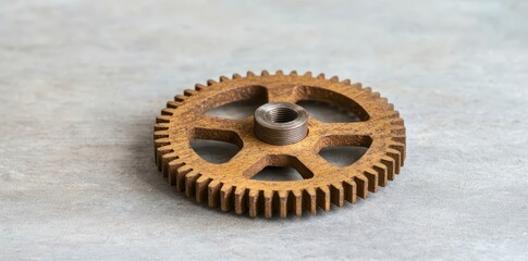 Efficient cog mechanism in motion, showcasing intricate mechanical precision and flawless engineering in action.