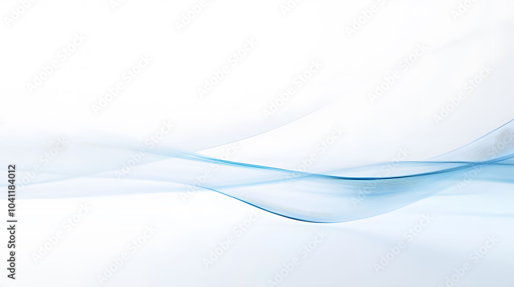 Poster abstract blue wave background with dynamic lines and swirling motion, perfect for digital design or 