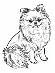 Adorable Pomeranian Dog Illustration - Free Download