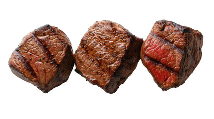 Grilled kangaroo steak for culinary enthusiasts and food photography - transparent background png