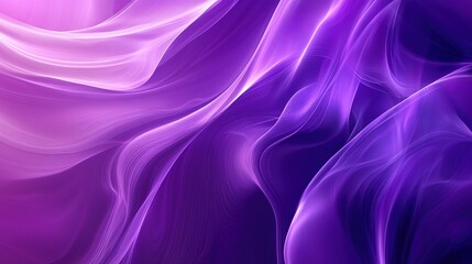 Obraz premium Abstract Purple Waves in Soft Light