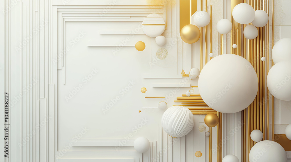 Poster abstract geometric background in multicolored pastel shades and minimalistic style. details and arch