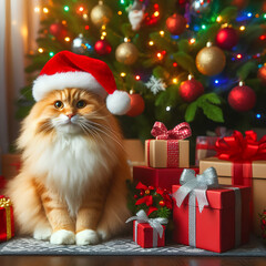 cute christmas pet background