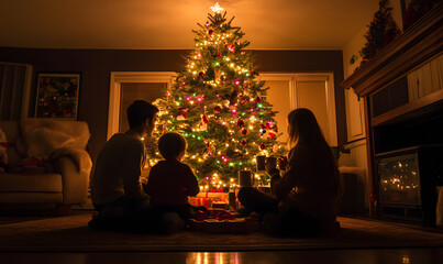 Festive Office Holiday Celebrations with Coworkers – Christmas Decorations, Snowy Scenes, and Team Bonding