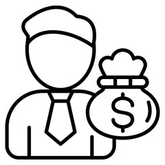 Employee  Icon Element For Design