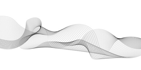
Technology and business wave lines on transparent background. Frequency sound wave, twisted curve lines with blend effect.
