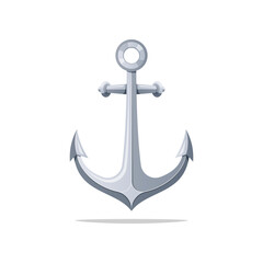 Anchor vector isolated on white background.