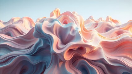 Waves of swirling blue and purple light create an abstract design, blending elements of smoke and fire with a flowing, liquid texture against a dark background
