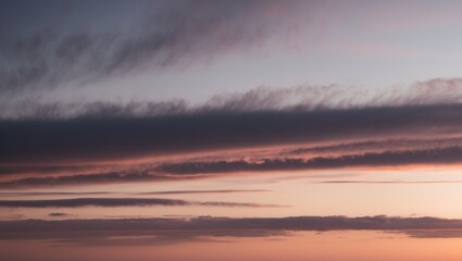 Fototapeta premium Dramatic Clouds and Golden Horizon at Dusk.