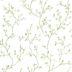 Obraz premium Whimsical Floral and Foliage Designs seamless pattern: Playful Doodles, Geometric Leaves, and Elegant Wildflowers in Bold and Soft Color Palettes.
