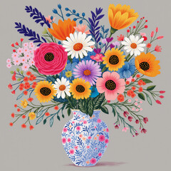  Lovely Floral Illustrations in Watercolor Panels