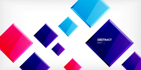 Shiny glossy metallic or plastic square design background. Vector Illustration For Wallpaper, Banner, Background, Card, Book Illustration, landing page