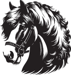 Shire horse vector