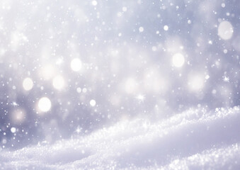 Fototapeta premium 雪と光の白い背景