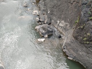 AESTHETIC ARCHITECTURE NATURAL rocks that are in the river and are a challenge for white water...