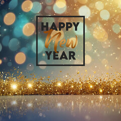 Happy new year social media banner design