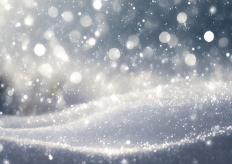 Fototapeta premium 雪と光の白い背景