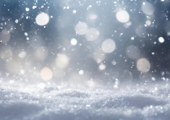 雪と光の白い背景