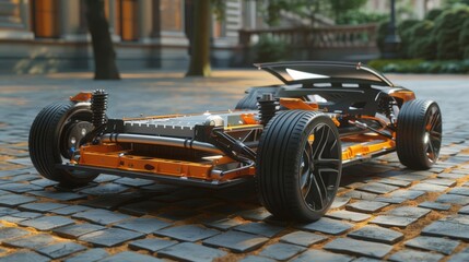 Explore the intersection of style and ecofriendliness with a dynamic 3D format showcasing an electric vehicle