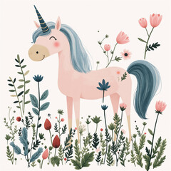  Enchanting Vintage Watercolor Carousel Horse Illustration