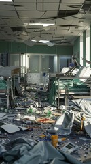 Illustrate the chaos of mass casualty incidents with realistic 3D models of triage and treatment areas