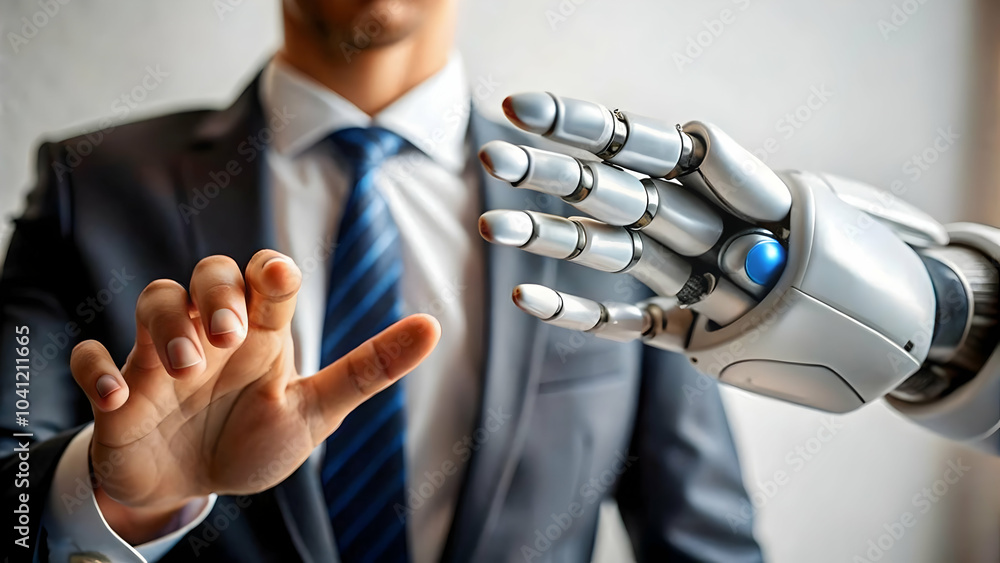 Aufkleber glossy customer reaching ai assistant image | digital support accessibility | copy space design for 