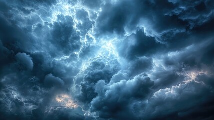 Obraz premium Advanced weather control technology in operation during contrasting stormy and clear skies