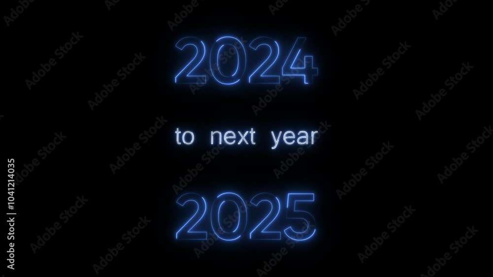Aufkleber new year 2024 to 2025 loading concept. year change concept. new year 2025 loading bar animation.