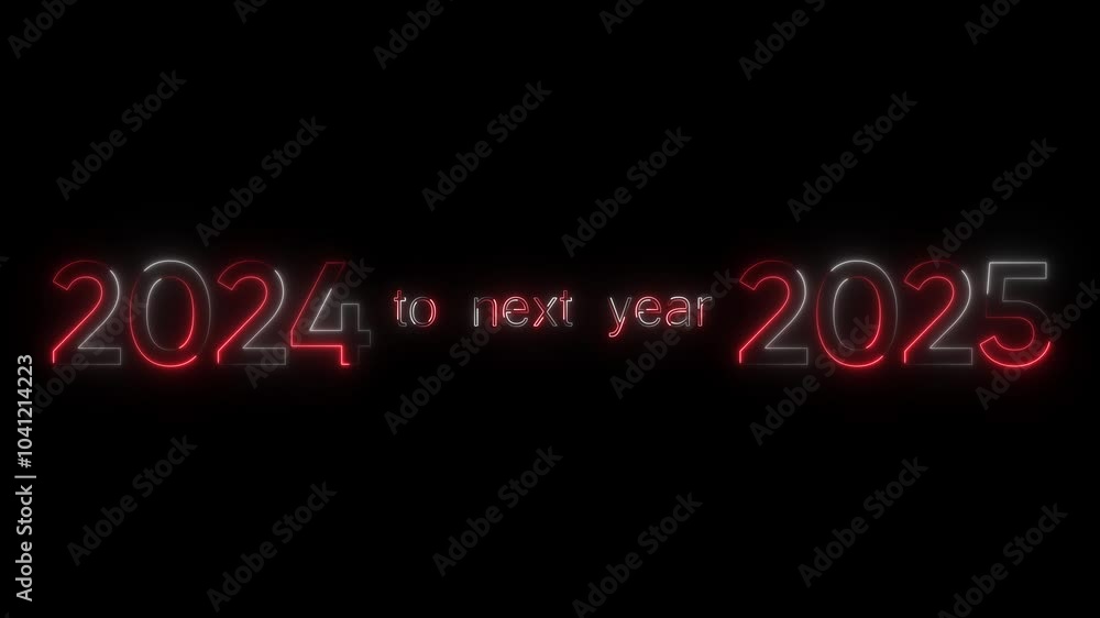 Aufkleber new year 2024 to 2025 loading concept. year change concept. new year 2025 loading bar animation.