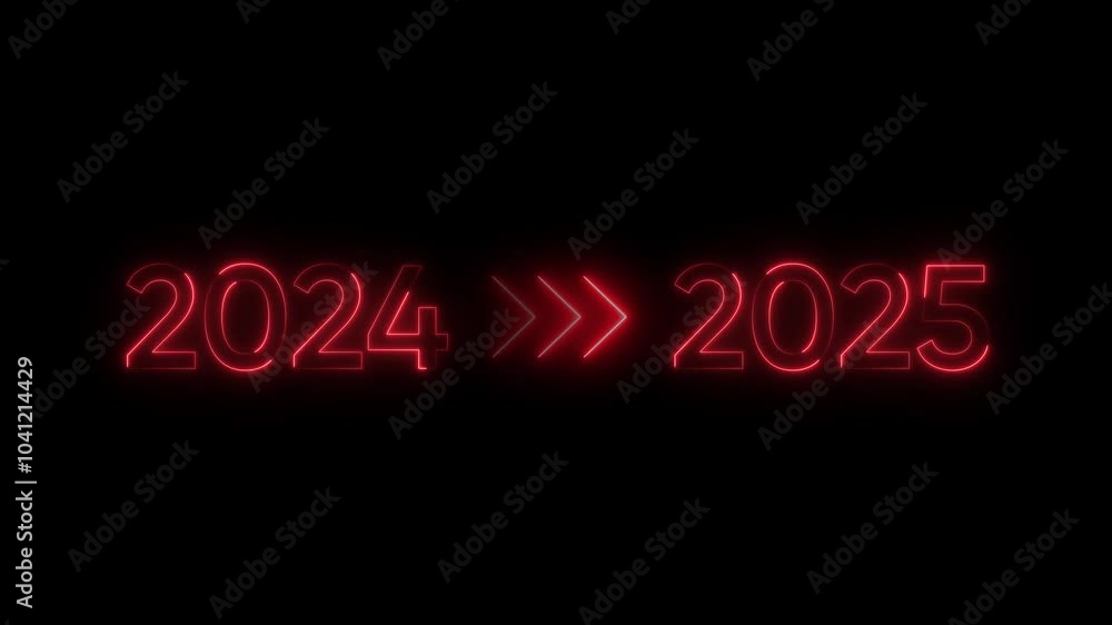 Aufkleber new year 2024 to 2025 loading concept. year change concept. new year 2025 loading bar animation.