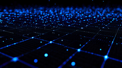 Fototapeta premium Futuristic digital grid Digital technology background