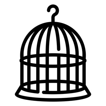 recommend clip art: bird cage Line Icon