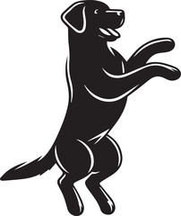 Labrador rottweiler dog vector