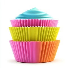 Cupcake papers isolated