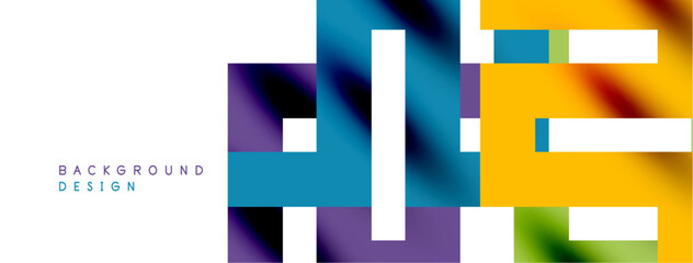 Colorful squares, lines minimal abstract background. Vector Illustration For Wallpaper, Banner, Background, Card, Book Illustration, landing page