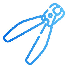 nail clipper Gradient icon