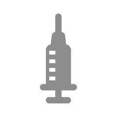 Injection or syringe vector icon. Vaccine, immunization symbol.
