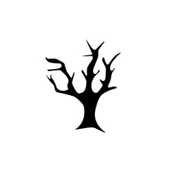 spooky Halloween tree