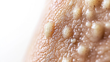 Fototapeta premium Skin Displaying Psoriasis Flare-Ups, Focusing on Scaly Lesions..