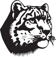 snow leopard vector