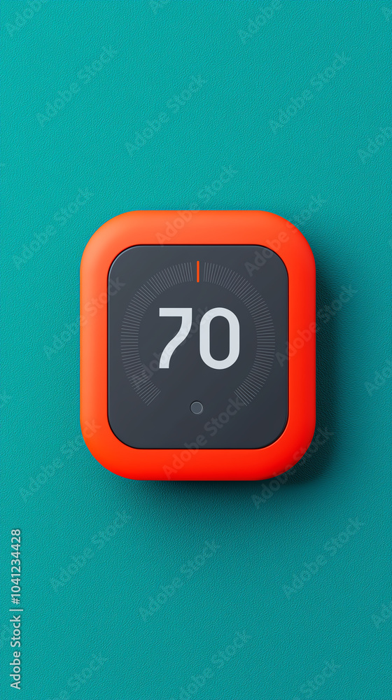 Poster innovative temperature control device showcasing modern design and functionality
