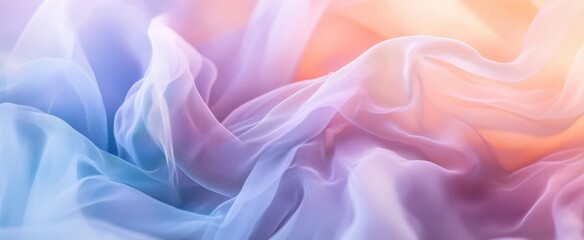 Obraz premium The Flowing Pastel Fabric