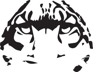 snow leopard vector