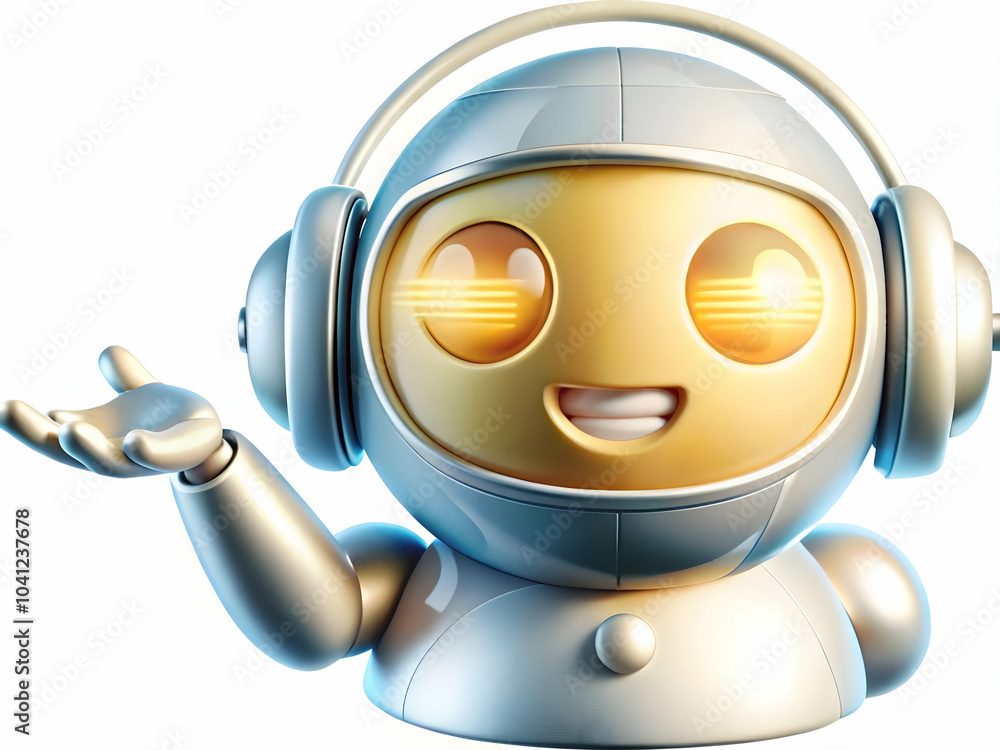 Aufkleber glossy image customer reaching ai digital assistant copy space concept accessible ai customer suppor