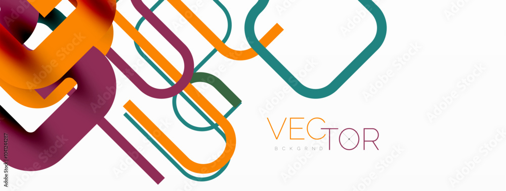 Poster Wave lines minimal abstract background