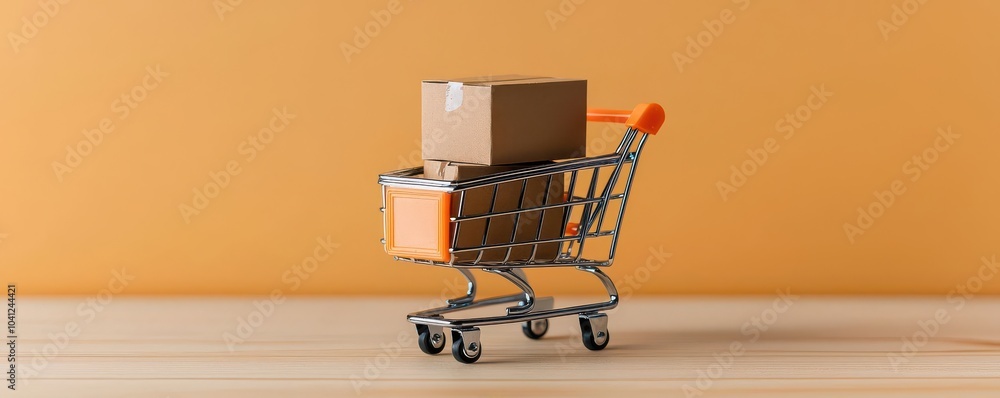 Poster omnichannel e-commerce, integrating online and offline sales channels to create a consistent shoppin